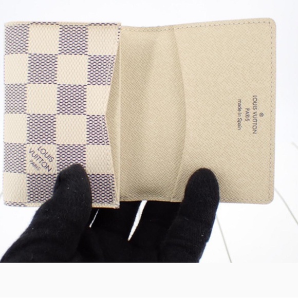 Authentic Louis Vuitton Damier Azur Flap Card Case - Picture 4 of 8